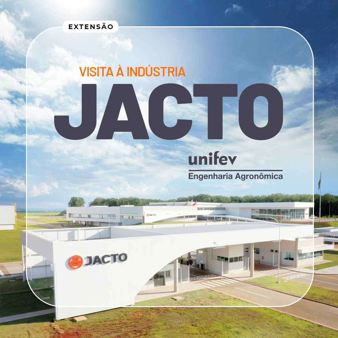 Arte de divulgação do evento VISITA À INDÚSTRIA JACTO